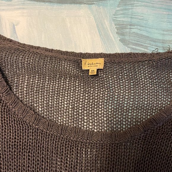 Grey babaton knit sweater with silk - Picture 2 of 3